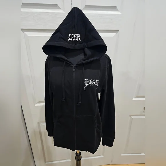 Dolls Kill Logo Current Mood Crew Zip Up Hoodie Robe Mega Tote Hat Merch S - Picture 7 of 14